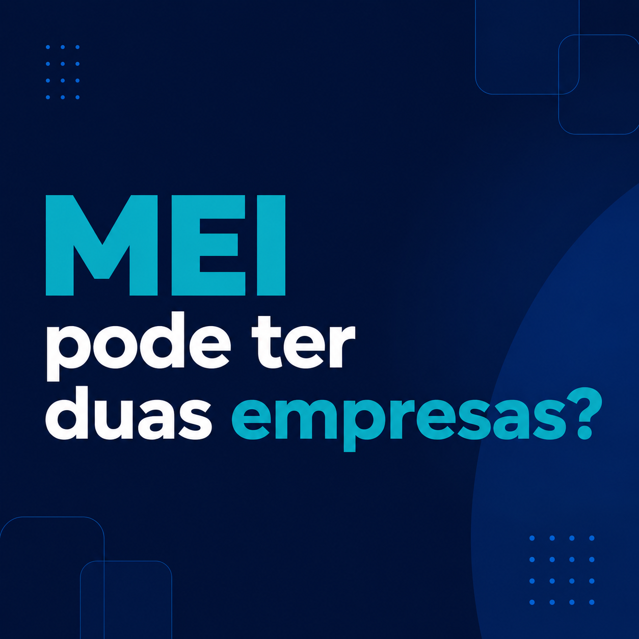 MEI pode ter duas empresas